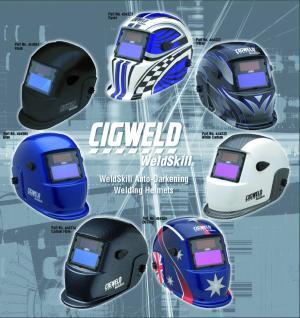 Auto-darkening helmet range
